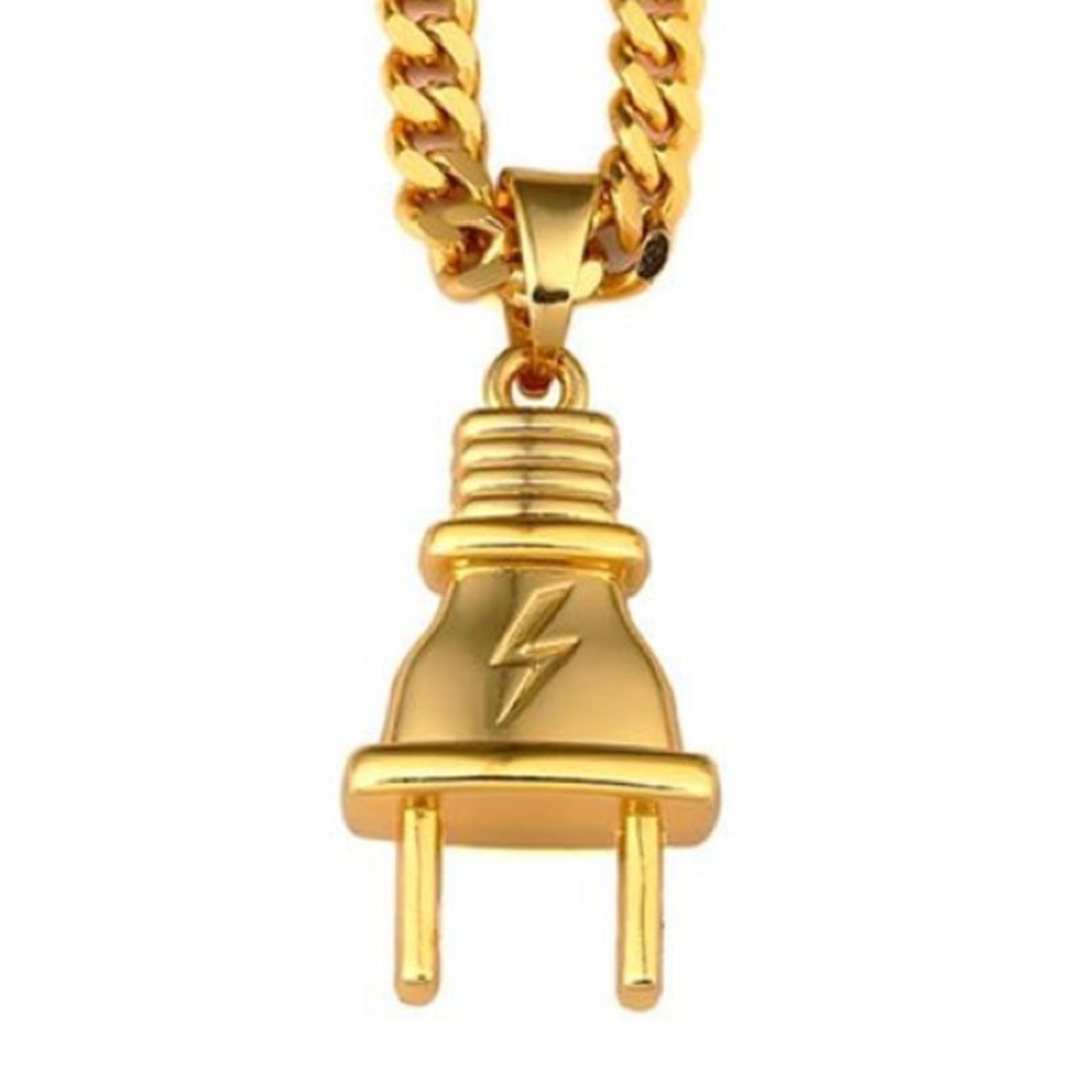 🔥🔌Plug Gold Chain 🔌🔥